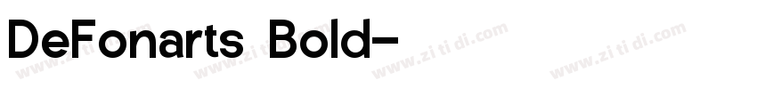 DeFonarts Bold字体转换